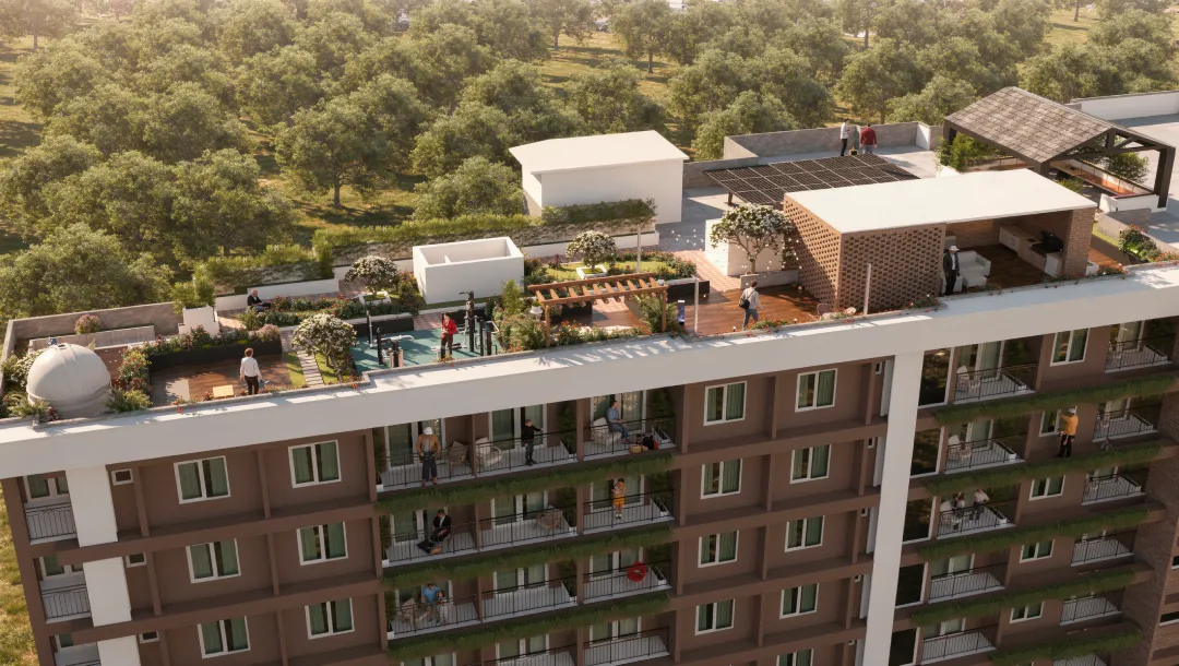 Sky Party Deck and BBQ Area
